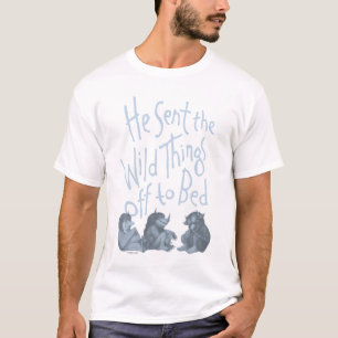 He Sent the Wild Things Off to Bed - Blue T-Shirt