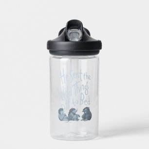He Sent the Wild Things Off to Bed - Blue Water Bottle