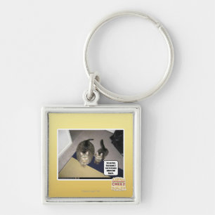 He sez hes big boned. key ring