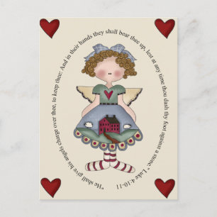 He Shall Give His Angels Charge Over Thee Postcard