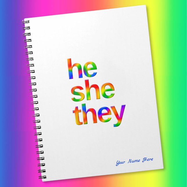 he she they pronouns notebook (Creator Uploaded)