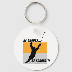 He Shoots....He Scores! Key Ring