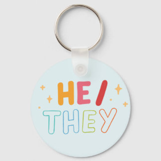 He/They Keychain