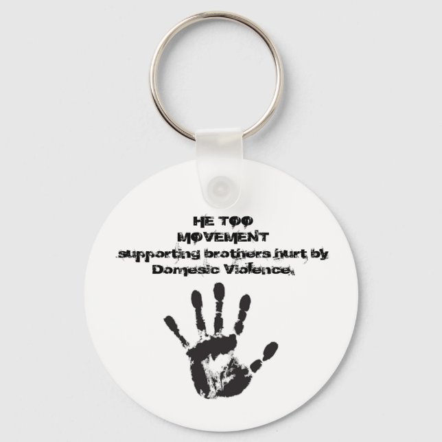 He Too Movement Banner Poster Button Key Ring (Front)