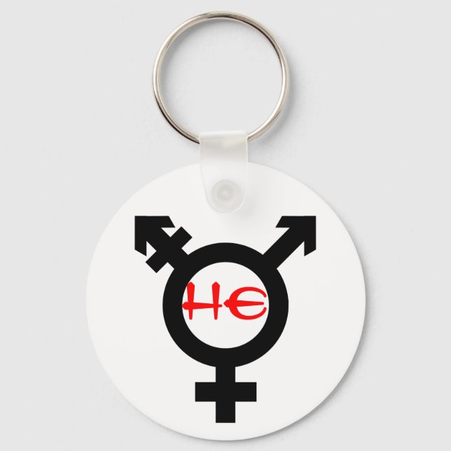 He Transgender Key Ring (Front)