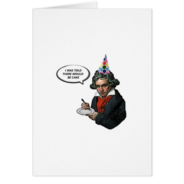 He Was Told There Would Be Cake Card (Front)