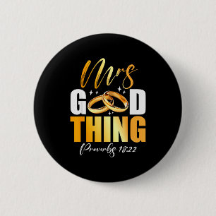 He Who Finds A Wife Finds A Good Thing Men Husband 6 Cm Round Badge
