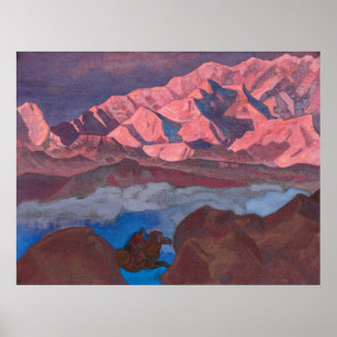 He Who Hastens by Nicholas Roerich Poster
