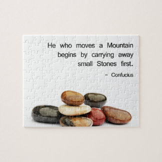 “He who moves a Mountain …” (Confucius) Jigsaw Puzzle