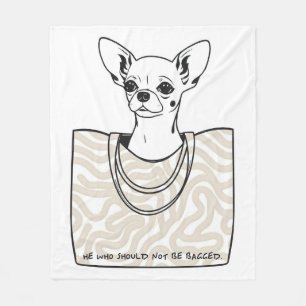 He Who Should Not Be Bagged Fleece Blanket