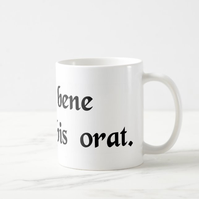 He who sings well, prays twice. coffee mug (Right)