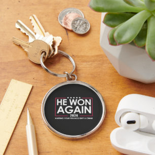 He Won Again 2024 Trump Inaguration 2025 Key Ring