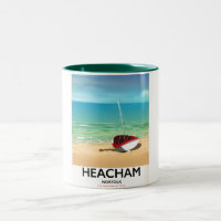 Heacham Norfolk vintage seaside poster