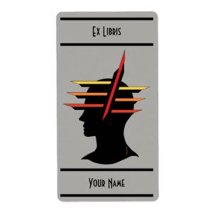 Head Abstract Bookplate