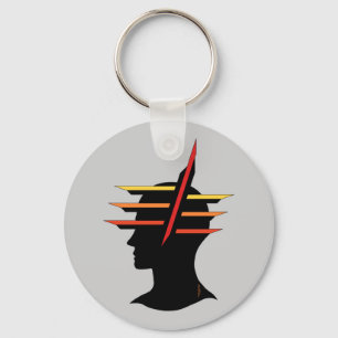 Head Abstract Key Ring