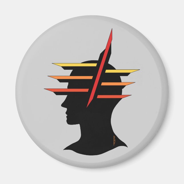 Head Abstract Magnet (Front)