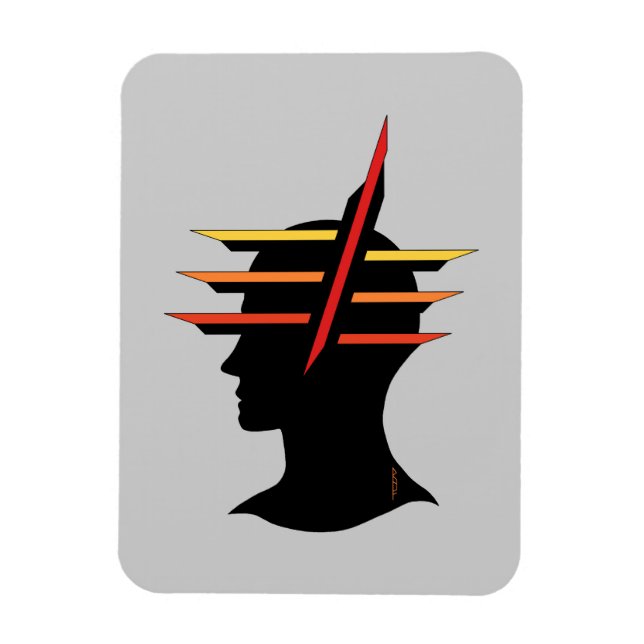 Head Abstract Magnet (Vertical)