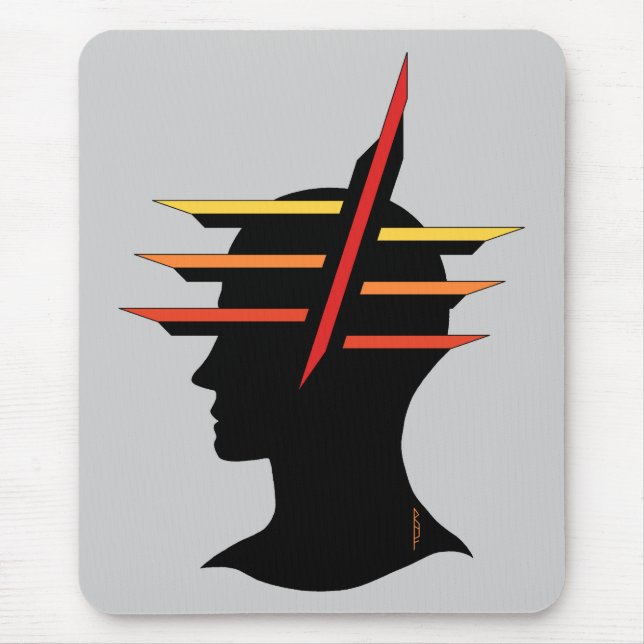 Head Abstract Mouse Mat (Front)