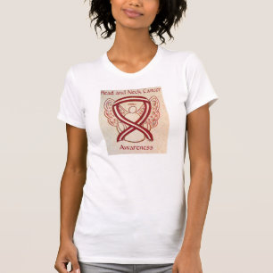 Head and Neck Cancer Awareness Ribbon Angel Shirt