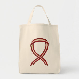 Head and Neck Cancer Awareness Ribbon Tote Bag