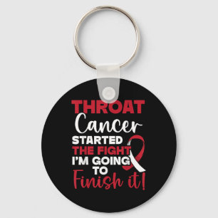 Head And Neck Cancer Awareness Stemi Apparel Throa Key Ring