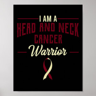 Head And Neck Cancer Awareness Supporter Oral Nasa Poster