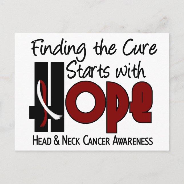 Head and Neck Cancer HOPE 4 Postcard (Front)