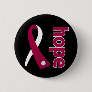 Head and Neck Cancer Hope Ribbon 6 Cm Round Badge
