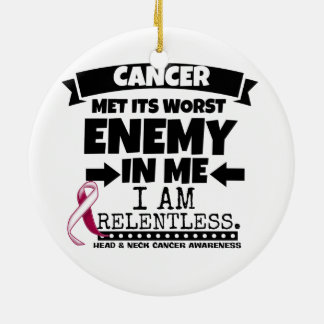 Head and Neck Cancer Met Its Worst Enemy in Me Ceramic Tree Decoration
