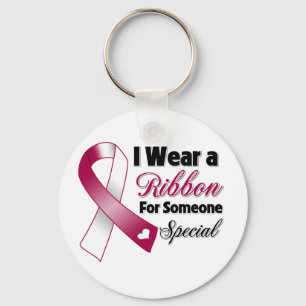 Head and Neck Cancer Ribbon Someone Special Key Ring