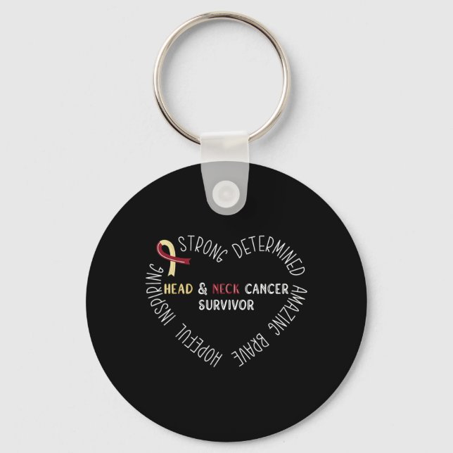 Head And Neck Cancer Survivor Key Ring (Front)
