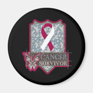 Head and Neck Cancer Survivor Vintage Magnet