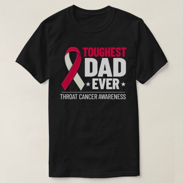 Head and Neck Throat Cancer Ribbon Survivor T-Shirt (Design Front)