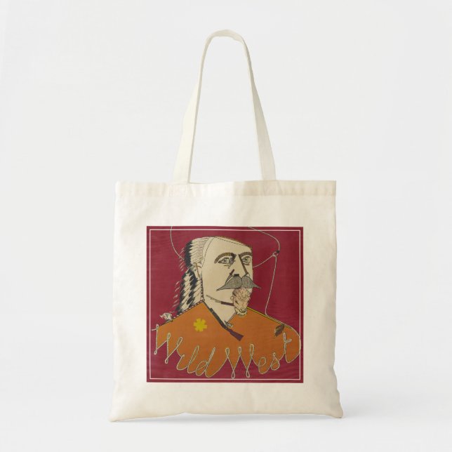 Head-And-Shoulders Portrait Of Buffalo Bill Tote Bag (Front)