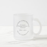 Head Chorister Frosted Glass Coffee Mug