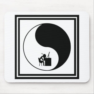 Head Desk Icon Mouse Mat