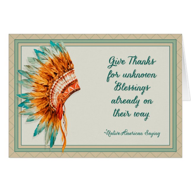 Head Dress Thanksgiving (Front Horizontal)