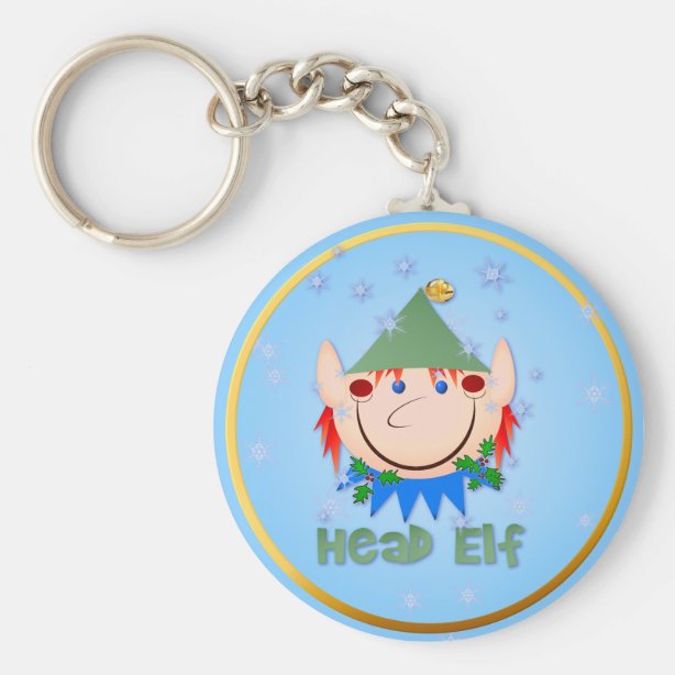 Christmas gnome keychain