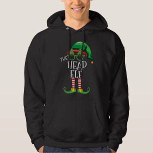 Head Elf Matching Christmas Party Pjs Family Outfi Hoodie