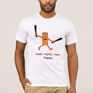 Head Empty Heart Happy Men's Funny Graphic T-Shirt