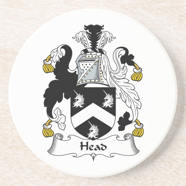 Head Family Crest Coaster (Front)
