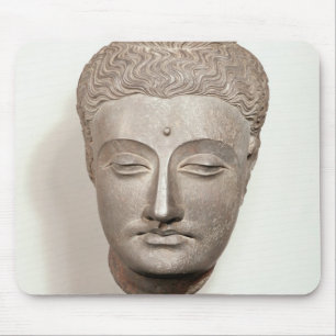 Head from a statue of the Buddha, from Mouse Mat