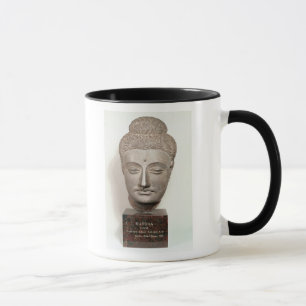 Head from a statue of the Buddha, from Mug