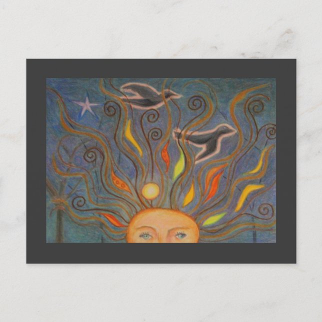 Head Full of Fall Postcard (Front)