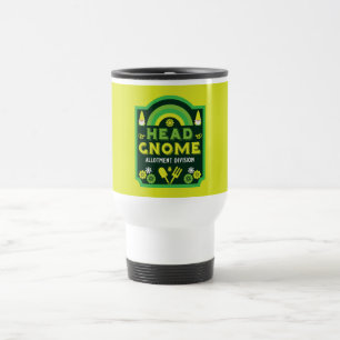 Head Garden Gnome Allotment Garden Travel Mug