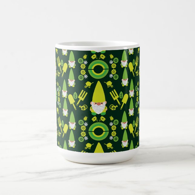 Head Garden Gnome Gardener Coffee Mug (Center)