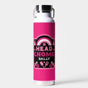 Head Garden Gnome Gardener Water Bottle