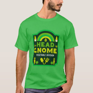 Head Garden Gnome Vegetable Garden T-Shirt