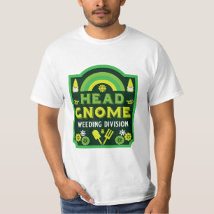 Head Garden Gnome Weeding T-Shirt