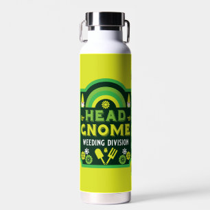 Head Garden Gnome Weeding Water Bottle